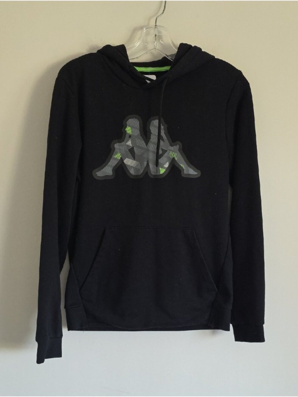 KAPPA | Camo Sweatshirt Hoodie Black MENS Sz S